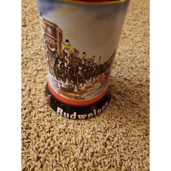 Budweiser Stein/Mug Collector Series A Perfect Christmas (Handcrafted) Vintage - Picture 8 of 10